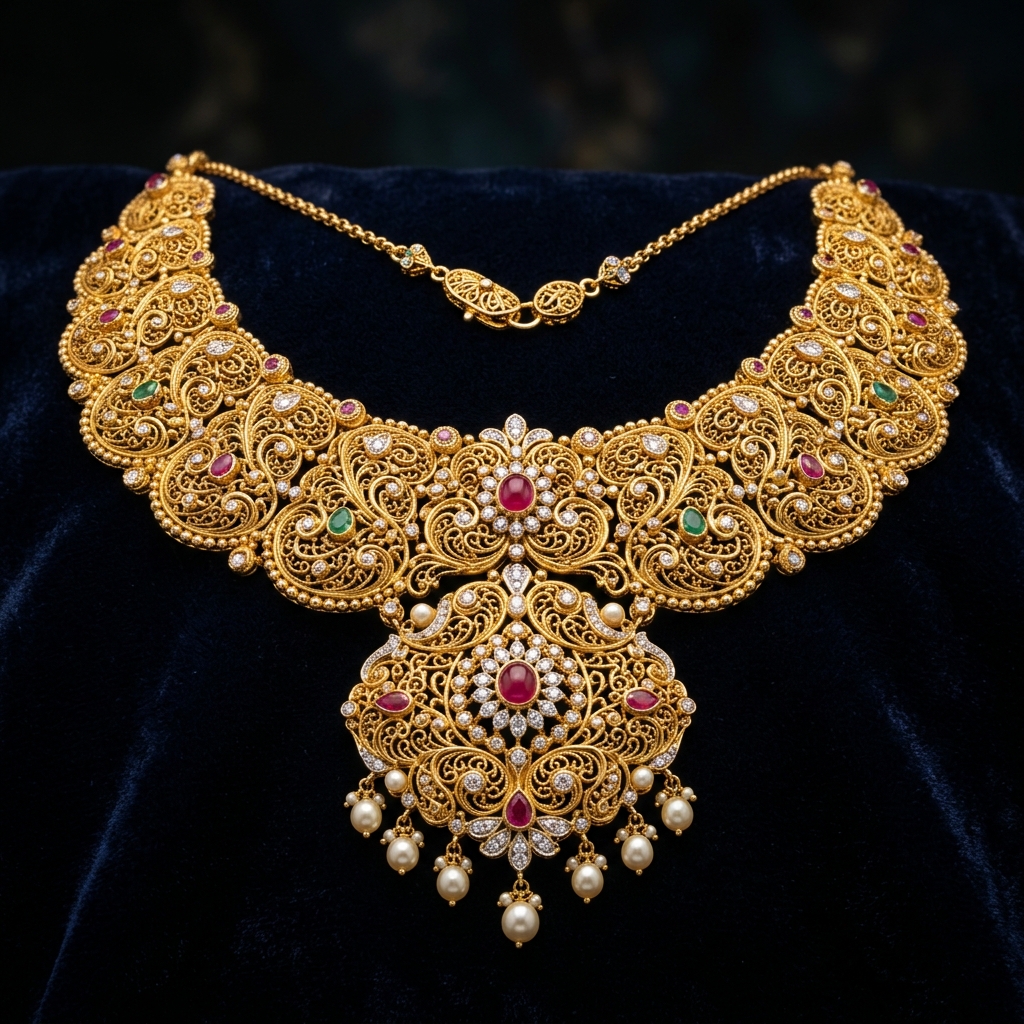 Gold Bridal Necklace